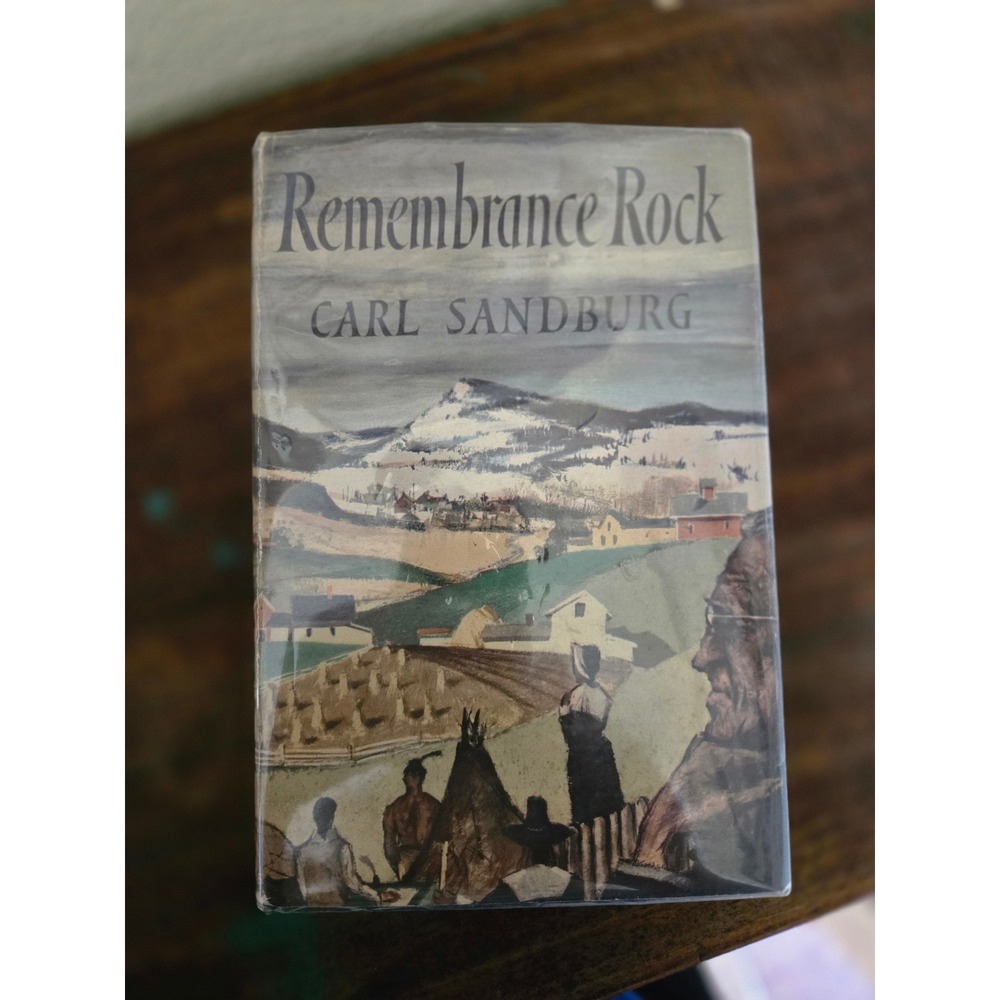 Remembrance Rock Carl Sandburg 1948 First Trade Edition Hardcover Dust Jacket